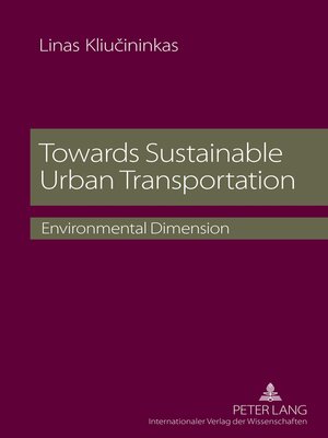 cover image of Towards Sustainable Urban Transportation